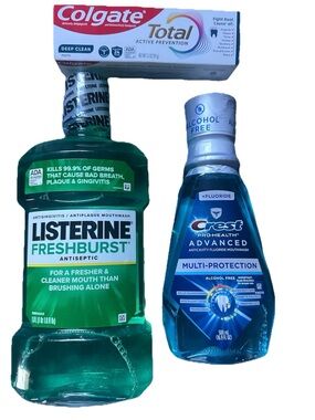 Oral Care Bundle w/Listerine, Scope & Colgate